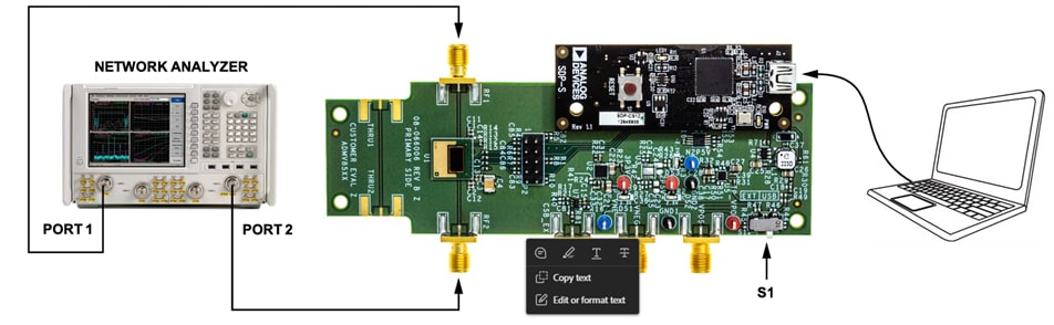 Location Circuit - Analog Devices Inc. EVAL-ADMV8502 Evaluation Board